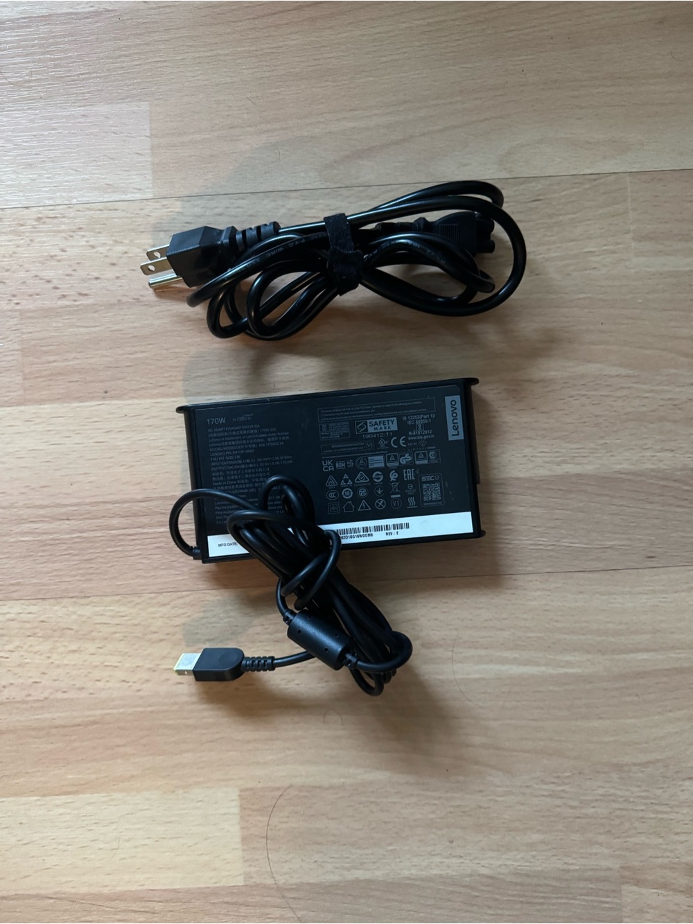 Lenovo 170W AC Adapter Power Supply Charger, Model #ADL170SDC3A, New